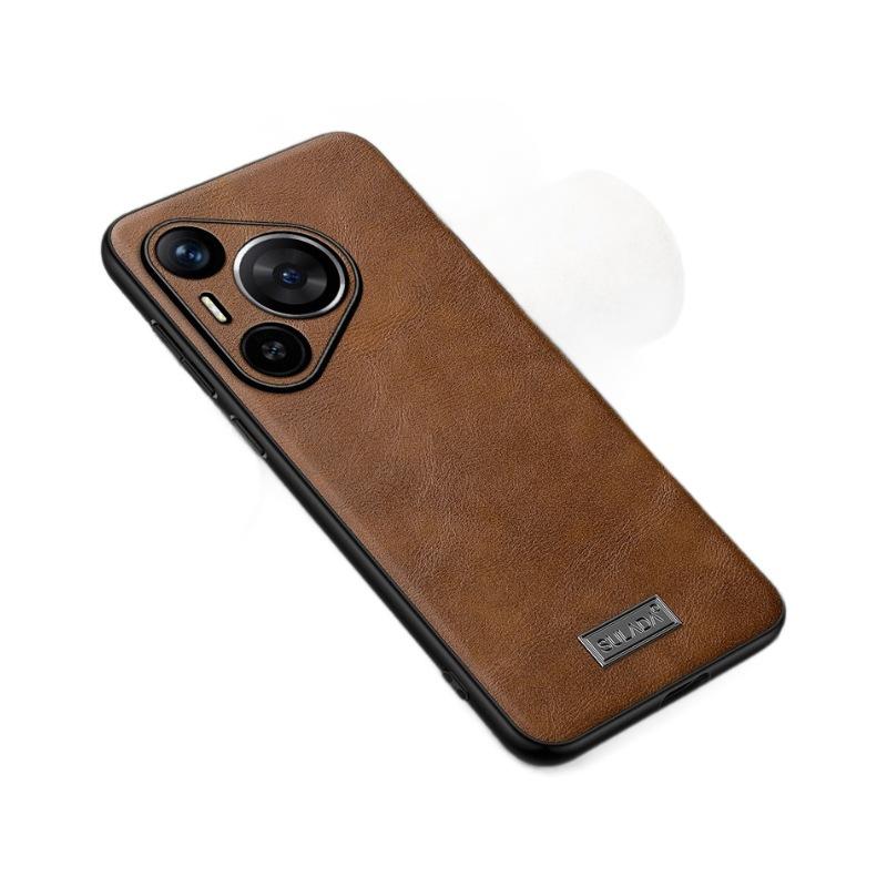 Applicable To Huawei Pura70pro Mobile Phone Case, Light and Thin Huawei All-inclusive Anti-drop P70 Business Male P40por Leather Case