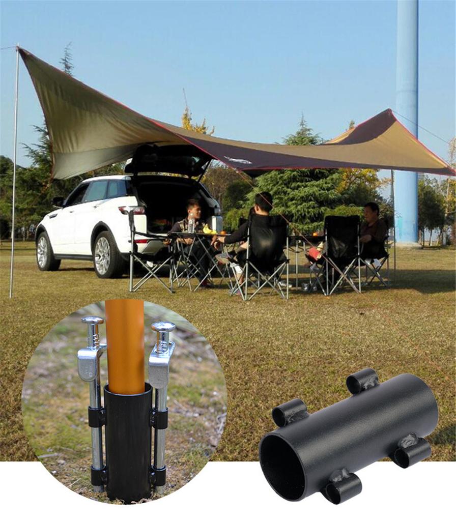 Canopy Pole Holder Sky Curtain Rod Holder Tent Pole Fixed Pipe For Outdoor Camping