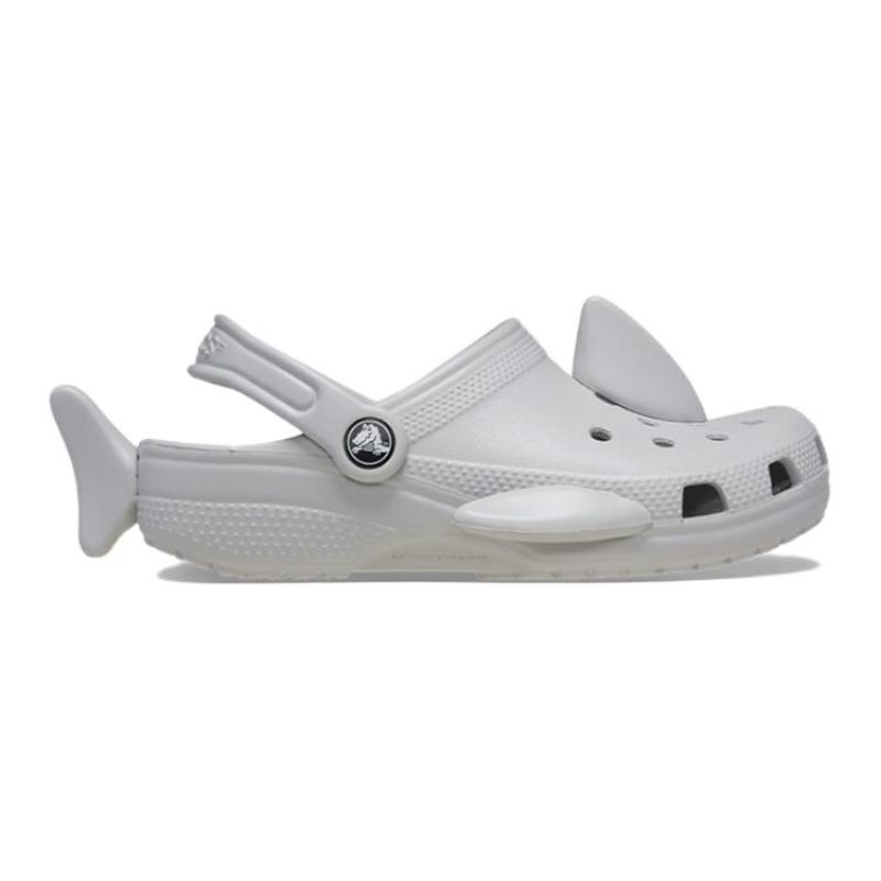 Crocs Resin Comfortable and Versatile Children's Sandals Grey Children's Model