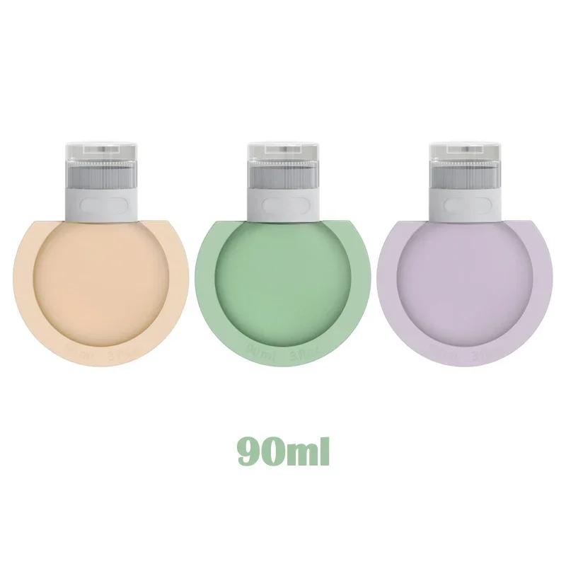 

3 шт., набор мягких силиконовых многоразовых бутылок, лосьон, шампунь, тюбик, контейнер, пустая бутылка, дорожная бутылка, инструменты для макияжа