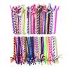 100PCS Color Hand Woven Knotted Rubber Band Hair Ties for Woman Girls Twists Braid Rope Headdress Hair Accessories Set
