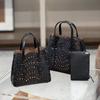 Velkoobchodní továrna prémiová niche vyřezávaná dutá taška na zeleninu Mina kožená dámská taška přes rameno crossbody tote taška