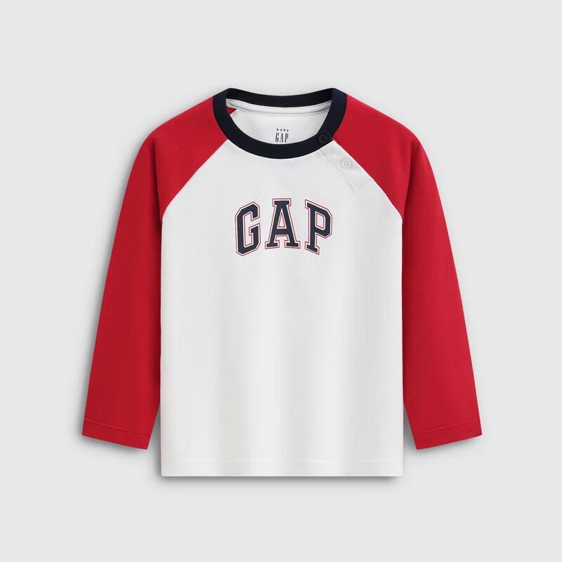GAP Unisex Toddler Logo Print Raglan Long-Sleeve T-Shirt