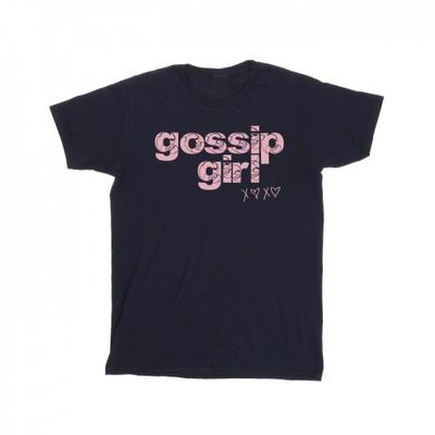 Camiseta Gossip Girl masculina com logotipo redemoinho