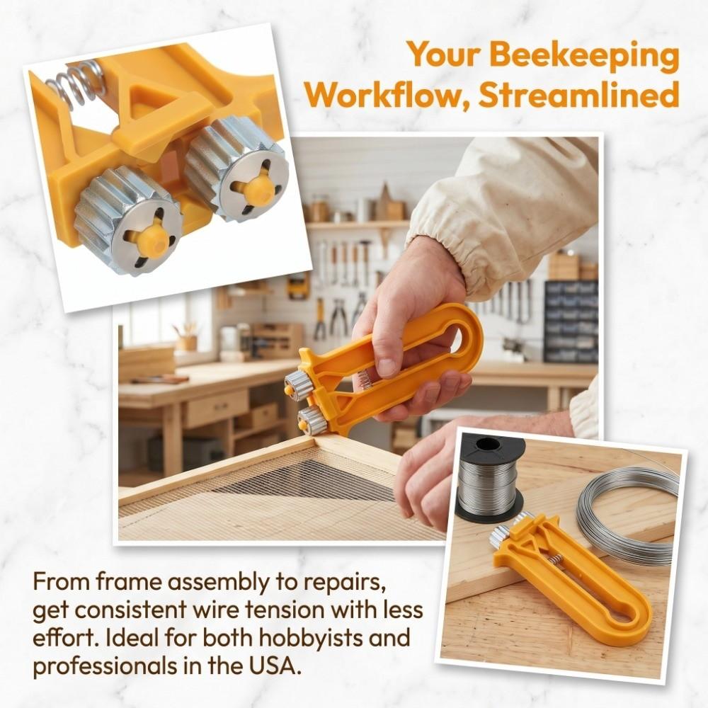3Pcs Plastic Handles Beehive Frame Wire Crimper Beekeeping Crimping Tool Beehive Maintenance