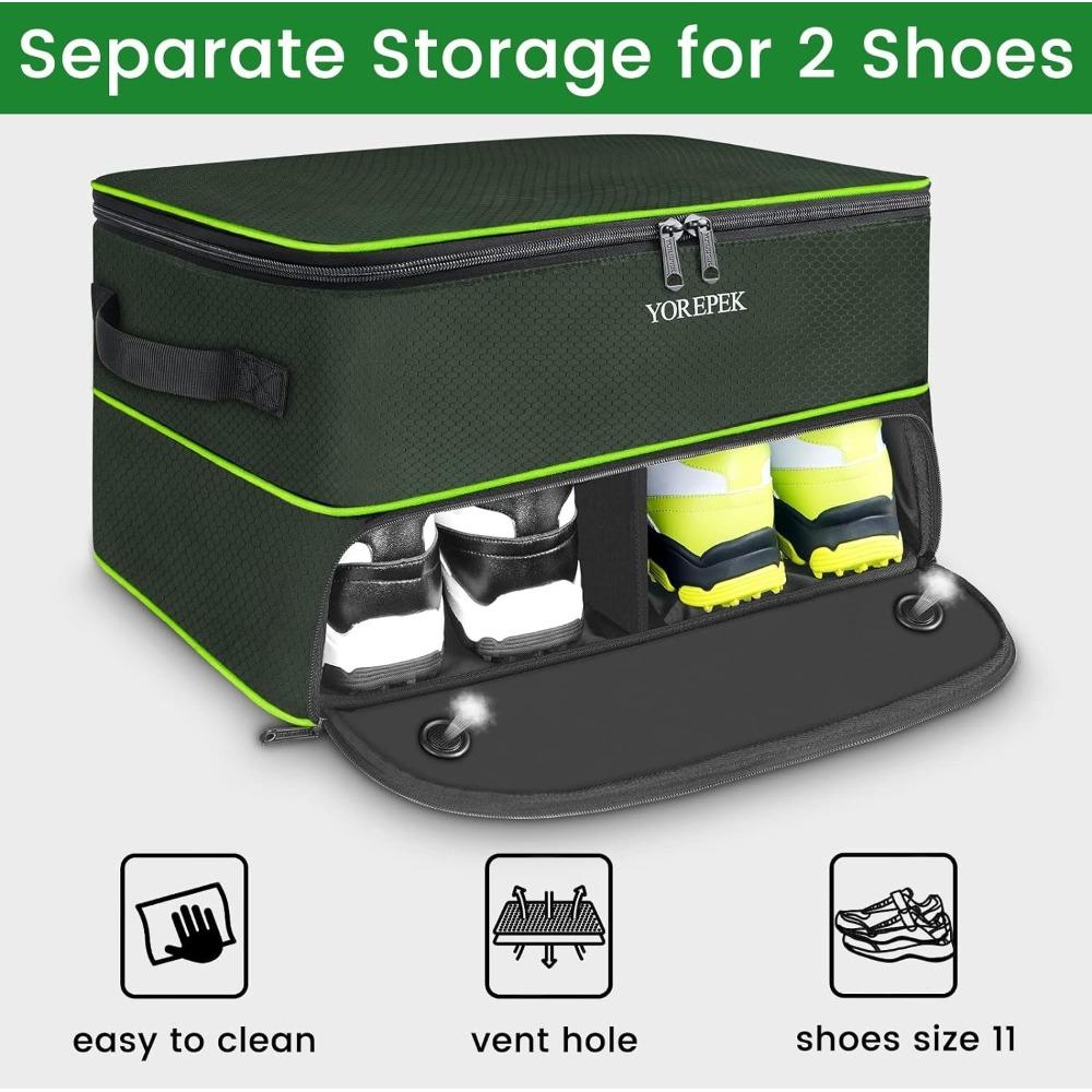 Golf Shoe Bag, Breathable and Dustproof, Outdoor Sports Handbag, Clothing Storage, Portable Shoe Bag Storage