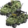 Military Model SWAT Armored Vehicle Car Weapons Army Soldier Police Gangster Machine Gun Building Blocks Figure Brick Toys