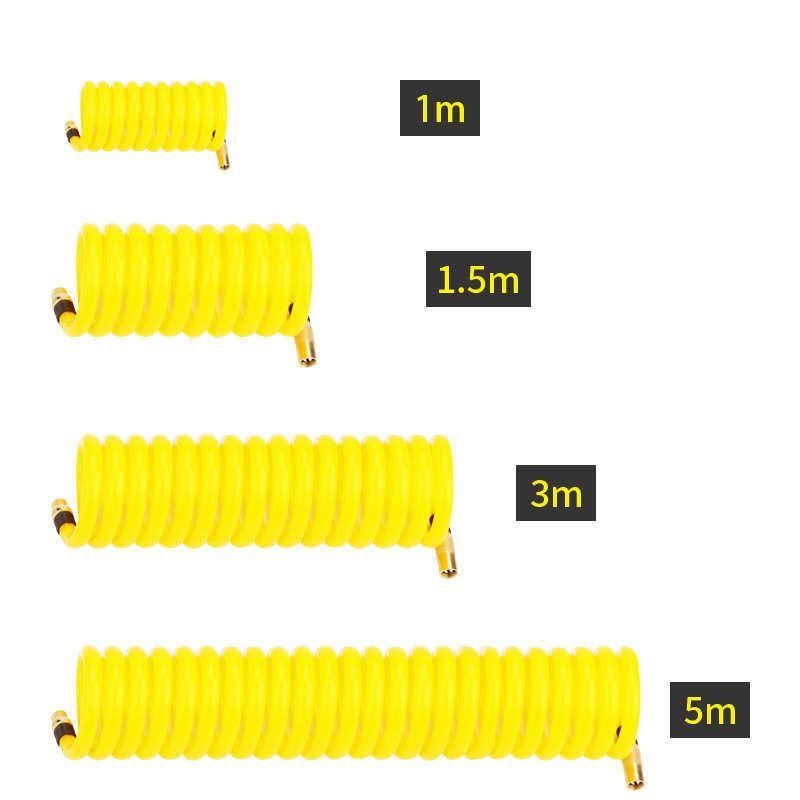 

German Japan Import Technology Vehicle Air Pump Special Extension Pipe Automobile Tire Air Pump Telescopic Spring 1m Pu Rebound Worry-Free