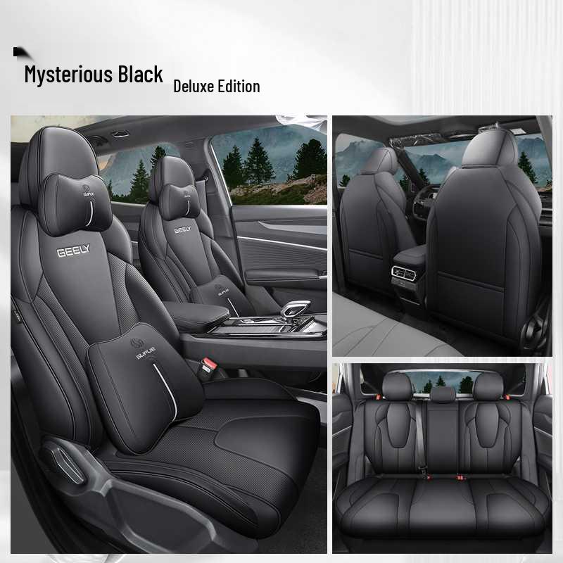 26 Geely Boyue Cool Leather Seat Cover - Full Coverage, Four Seasons Car Seat Cushion Interior Modification