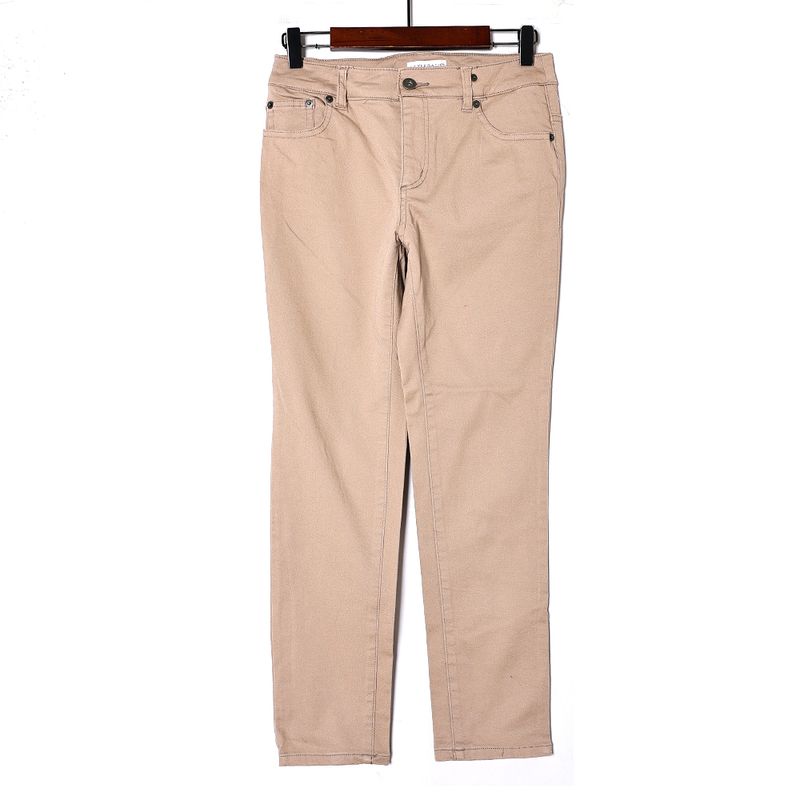 Spring and Autumn Women s Candy Color Casual Korean Feet Pants Apricot 64