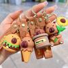 Cartoon Capybara Keychain: Cute Backpack Pendant and Hanging Doll Gift