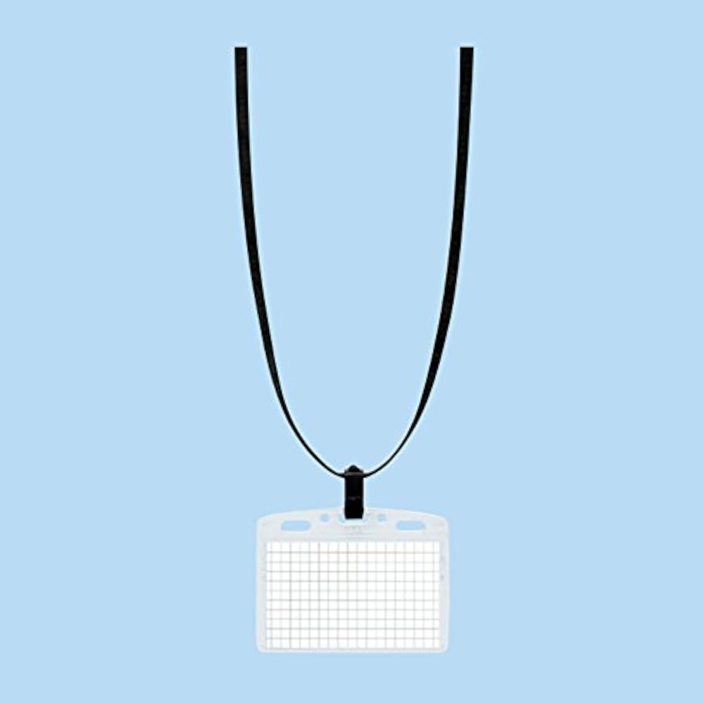 Kokuyo Hanging Name Tag Soft Case Black 10 Pcs Naff-S180-10D