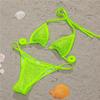 Sexy Halter Shining Rhinestone Bikini Women Swimwear Female Swimsuit Two-pieces Bikini Set Micro Bather Bathing Suit