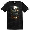 Grim Reaper Playing Violin T Shirt Dark Fantasy Skulls Moonlight Tee