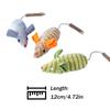 Pet Mice Toy Cats Teaser Animal Toy Interactive Cats Matatabi Mint Toy Simulation Cotton Mouse for Boredom Cats Hunting