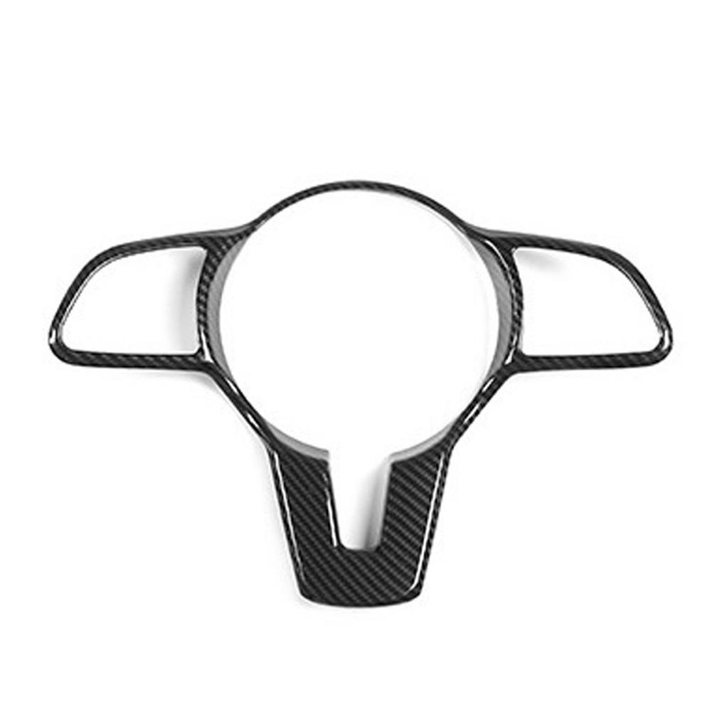 Embellecedor de Cubierta de Marco de Botón de Volante de Coche Fibra de Carbono Negro Brillante para Mercedes Benz A B C E GLC GLA CLA GLS GLE EQC GLB