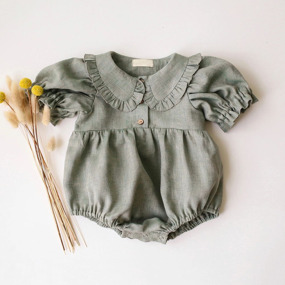 Baby Girl Jumpsuit Cotton Infant Girl Short Sleeve Bodysuit Newborn Clothes for Summer