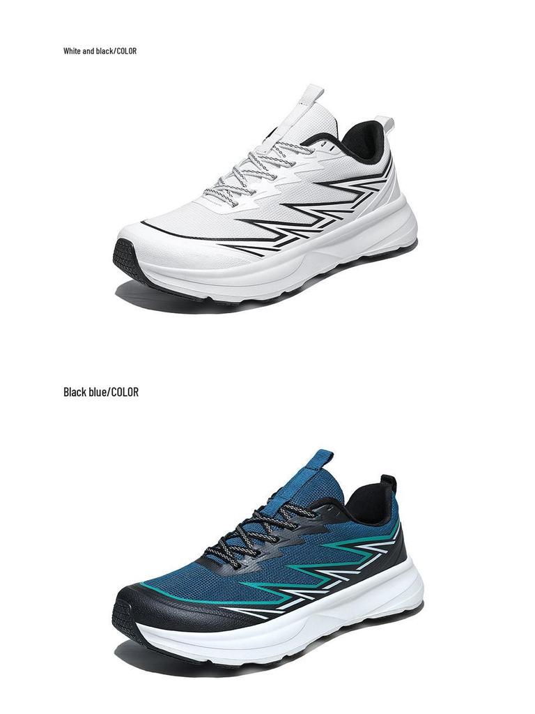 Plus Size Men's Wide-Toe 48 Casual Sports Shoes - Wear-Resistant, Shock-Absorbing Mesh for Hard Courts