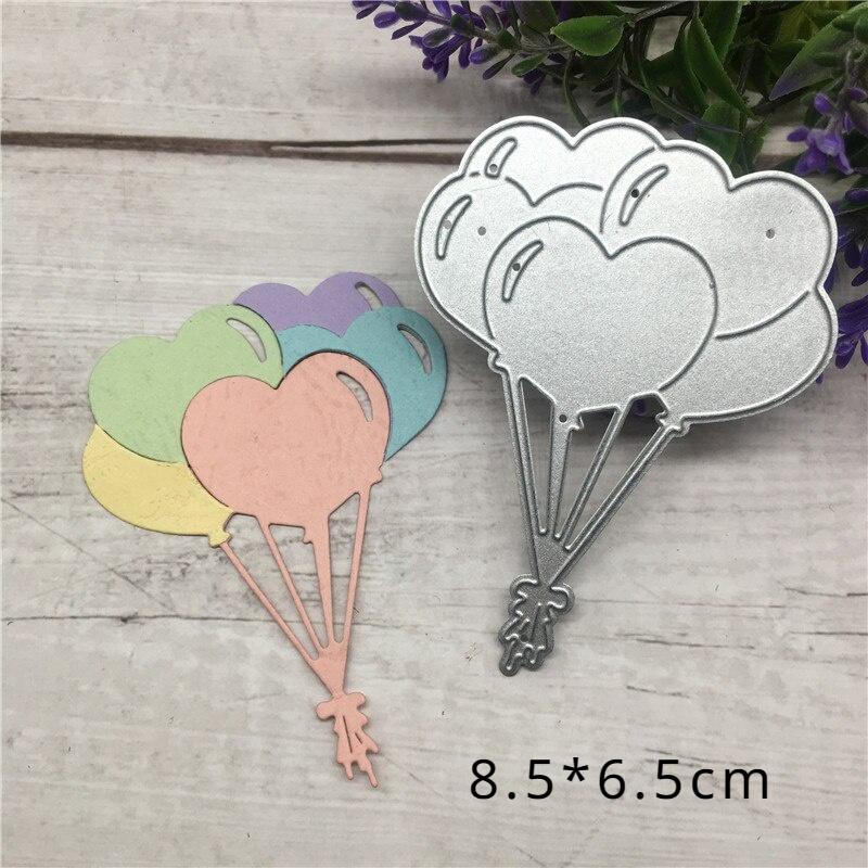 Sada pozadí se srdcem Kovové vykrajovátka Šablony Scrapbook Fotoalbum Papírová karta Dekorativní řemeslo