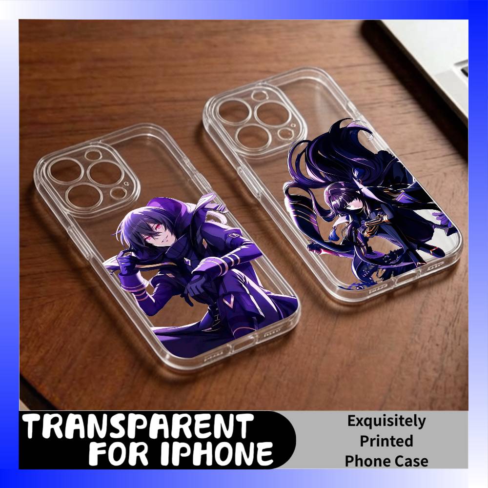 The Anime Shadow Garden Phone Case For iPhone 17 16 15 14 13 12 11 Mini Pro Max Plus Transparent Cover