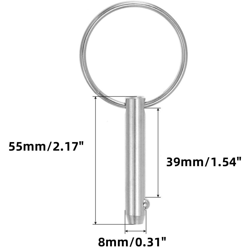4 Pcs 316 Stainless Steel Quick Release Pins Bimini Top Pin Boat Marine Hardware For Deck Boat Bimini Top