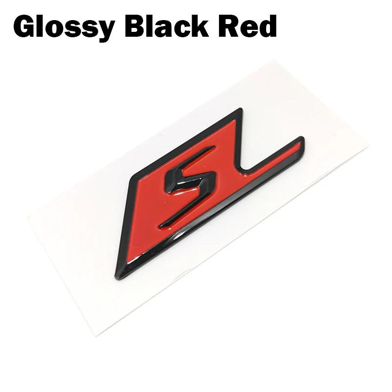 

New ABS S Badge Car Rear Emblem Sticker for Mercedes Benz w117 cla45 w205 c63 w212 e63 w207 w176 a45 x156 gla45 AMG Styling