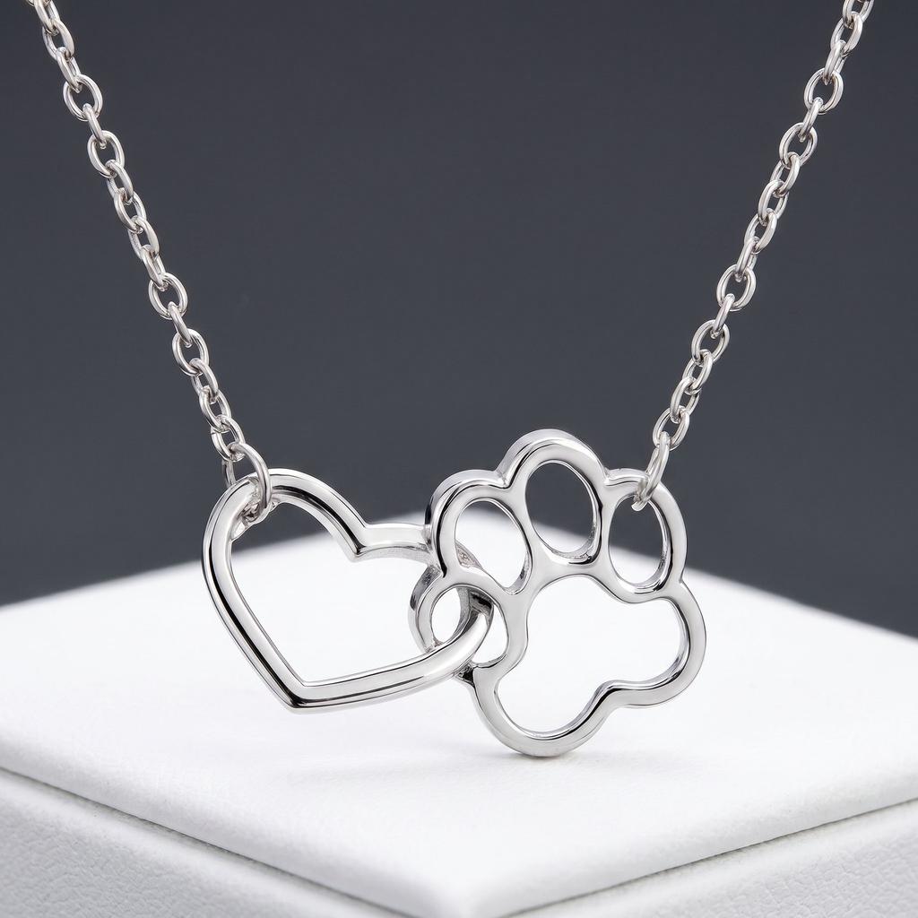 Hollow Cat Claw Love Necklace Female Ins Style Niche Design Sense Collarbone Chain Versatile Simple Korean Version Pendant Wholesale