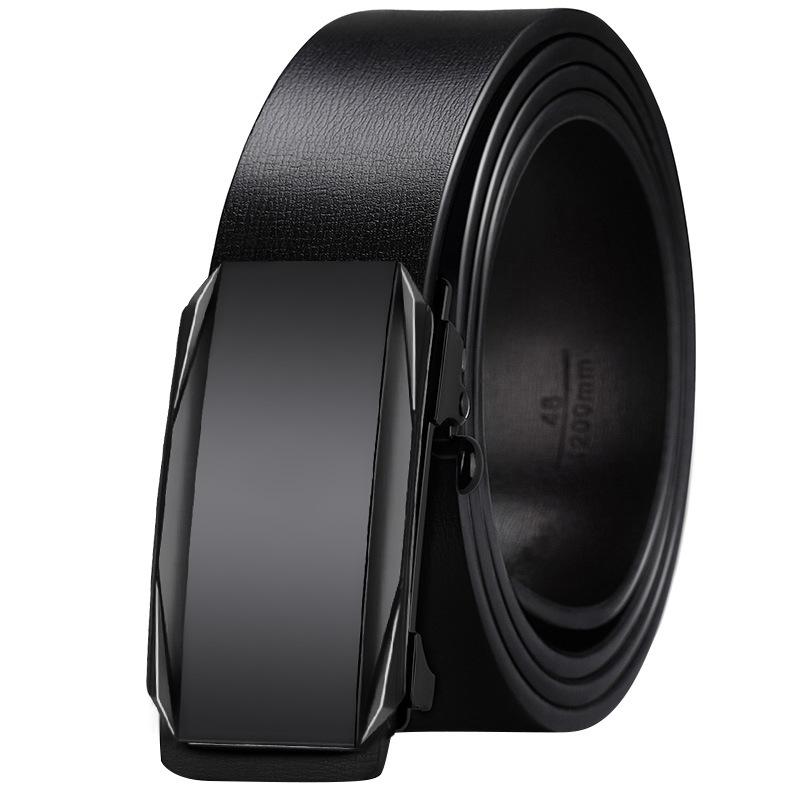 

Новый ремень Ремень из коровьей кожи с автоматической пряжкой для мужчин Повседневный деловой Простой и универсальный Ремень для брюк для мужчин среднего и молодого возраста 130cm