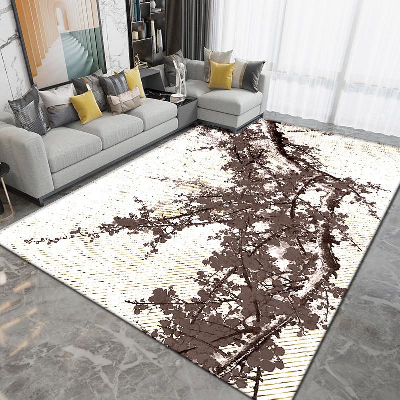 3D Flower Living Room Carpets Hallway Rug Non-slip Runner Carpet Pastoral Road Stair Mat