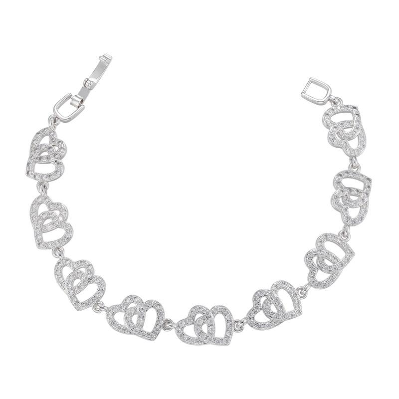 Mikro-Inlay Zirkon Armband, Wind Voll Diamant Armband, Schmetterling Liebe Weizenähre Geometrisches Muster Armband Vl167