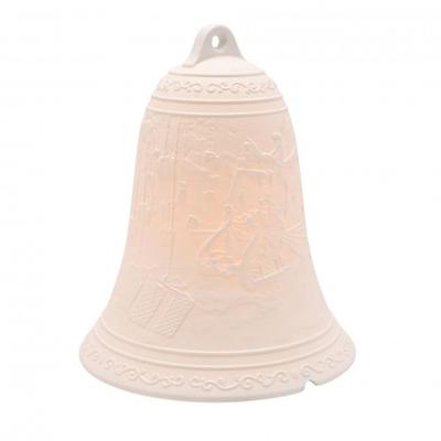 White Porcelain Christmas Bell Lamp