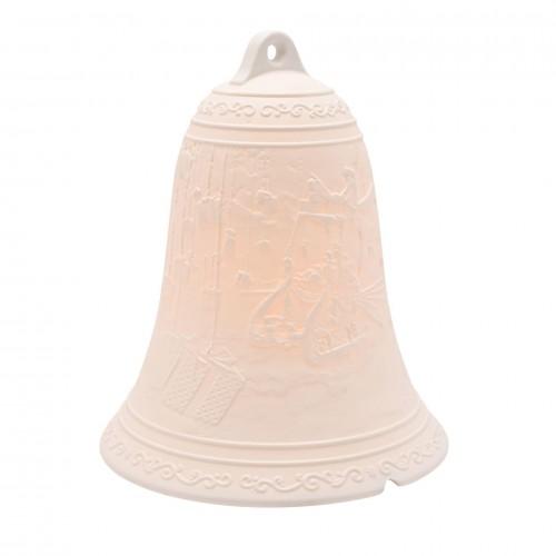 White Porcelain Christmas Bell Lamp