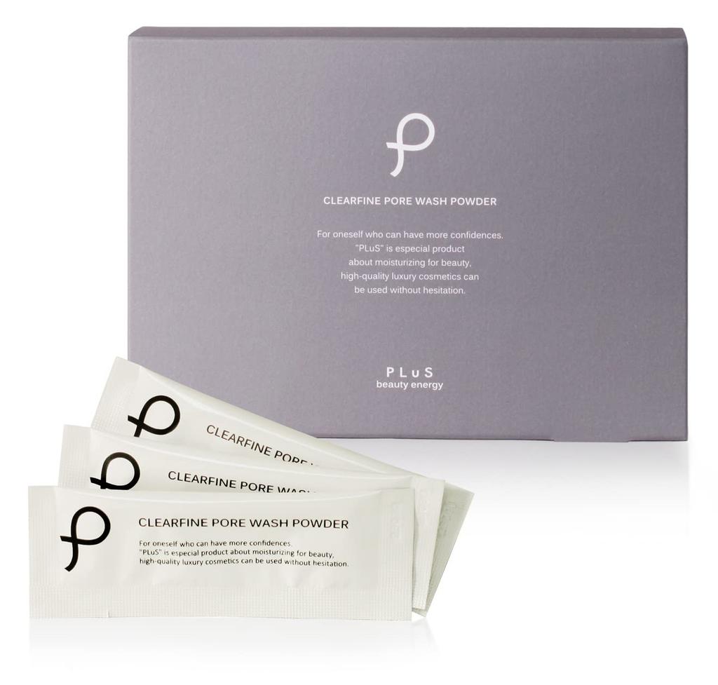 PLuS Clear Fine Pore Enzyme Facial Pore X 30 Amino Individually Large Removes Dead Made In Japan Wash, Powder, Care, 0.5g Packets, Enzymes, Clay,