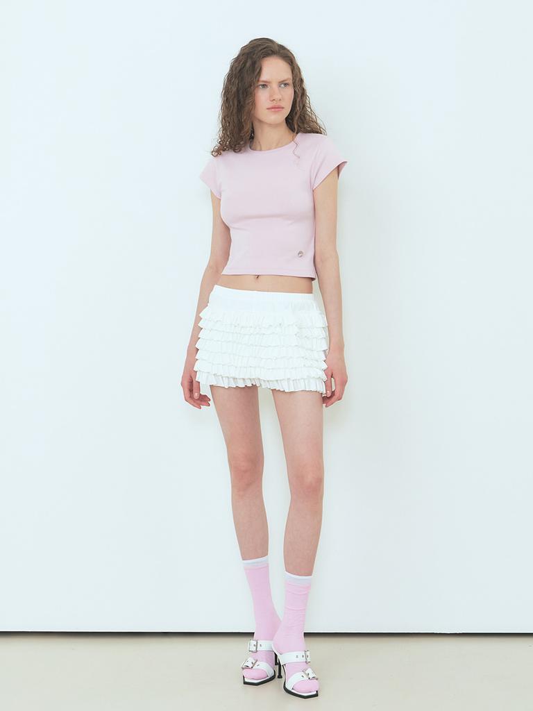 ETMON Cap Sleeve T-Shirt Pink