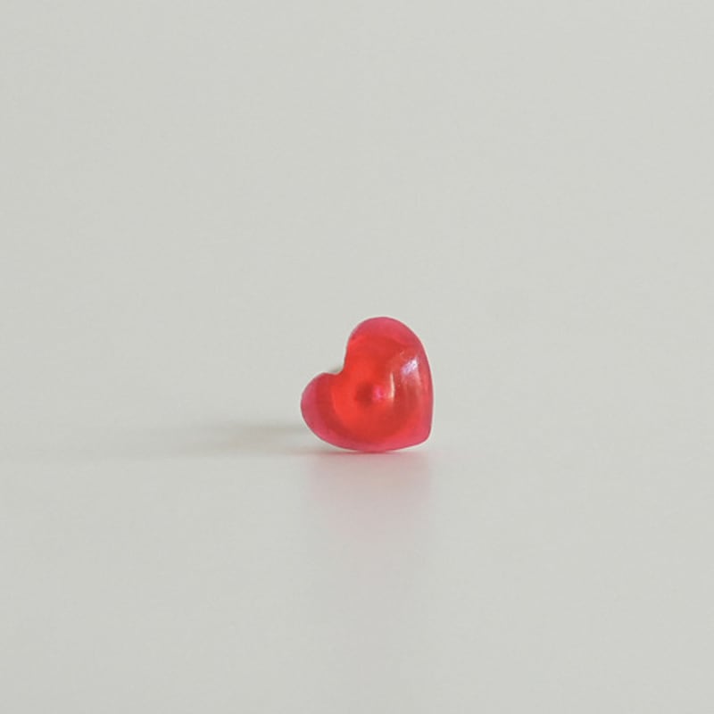 Modernlike Silver 925 Red Heart Piercing