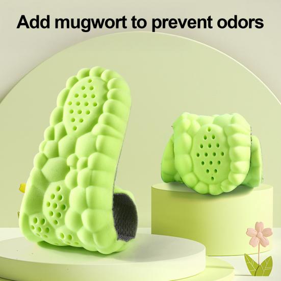 1 Pair Memory Foam Kids Insoles Breathable Moisture-Absorbing Sports Insole