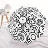 1pc Sun Moon Stars Design Automatic Folding Umbrella - Portable Foldable Design with 8 Ribs, Durable Plastic & Iron Frame, Casual Outdoor Ac