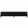 Box Spring Bed with Mattress Black 140 x 190 cm Fabric