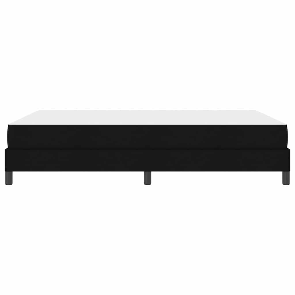 Box Spring Bed with Mattress Black 140 x 190 cm Fabric
