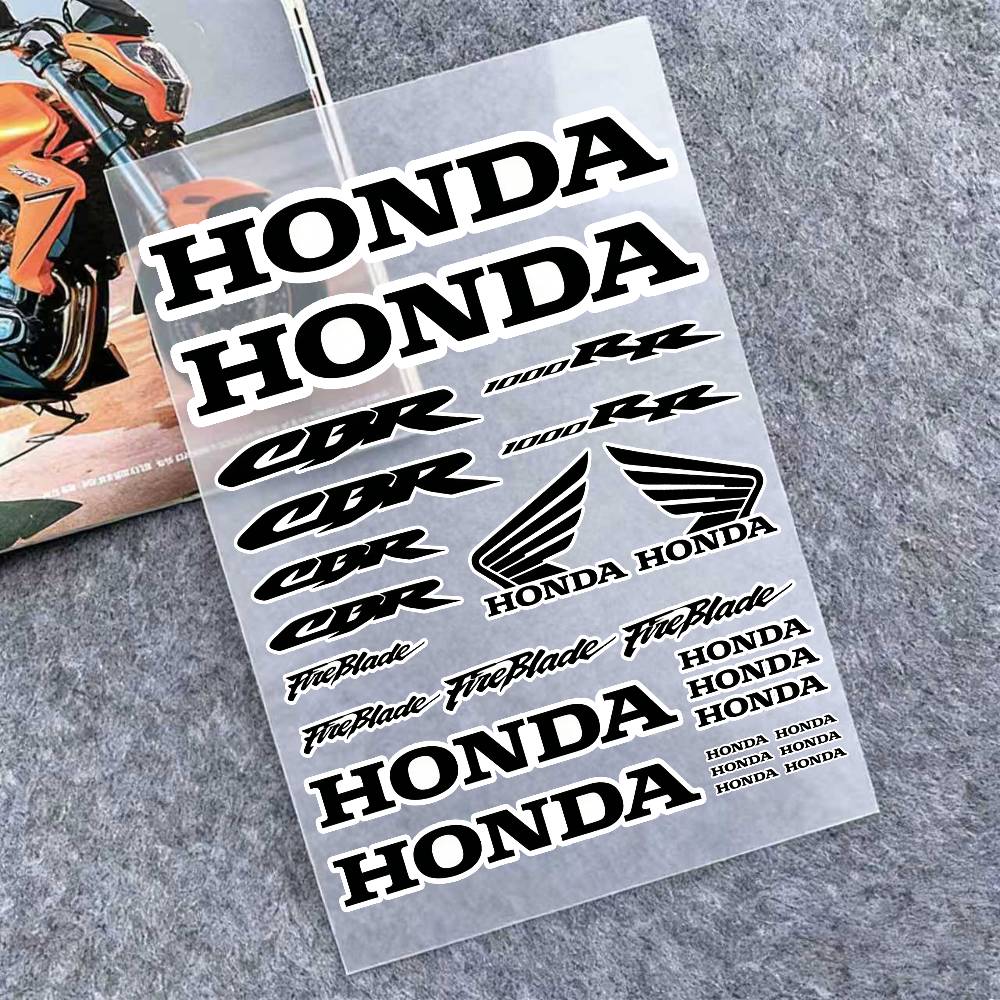 

For Honda Reflective Motorcycle Stickers, 3M Safety Warning At Night In The Dark Scooter Helmets 20x30cm
