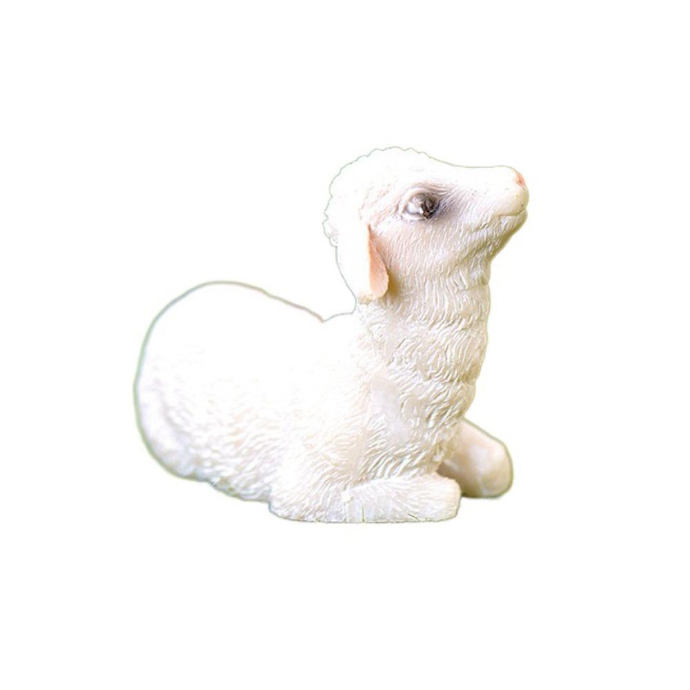 

8PCS Resin Mini Sheep Figurine Simulation Garden Decor DIY Accessories Sheep Model Ornament Garden Style A