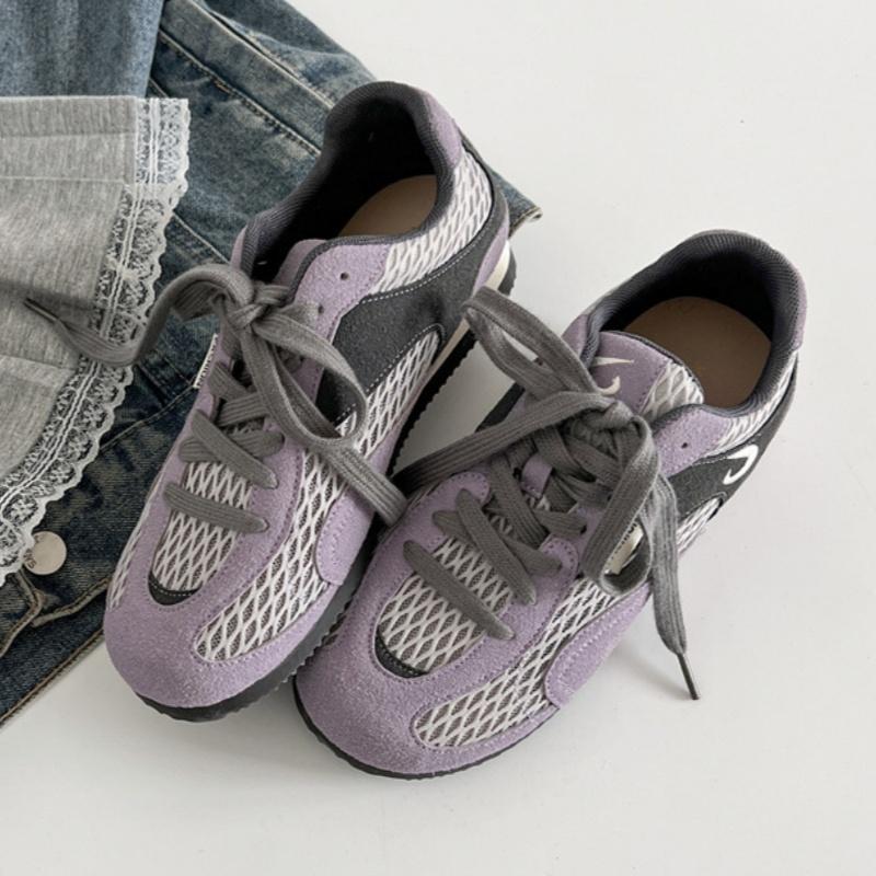 Fashion Female New Sports Shoes 2025 Fashion All Match Mesh Casual Training Women Shoes Concise Soft Low Heels Ladies Sneakers flats