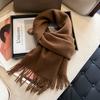 New plain color high quality solid color 111 scarf women's temperament versatile winter warm cashmere scarf