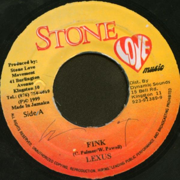 7inch Record LEXXUS - Fink NONE Stone Love Musi 1999 Jamaica Reggae, Ska & Dub Used