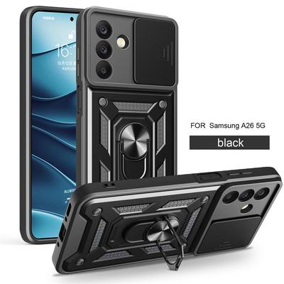 Samsung Galaxy A26 Hülle Armor Stoßfestes Backcover für Samsung A16 A06 A36 A56 5G A 26 16 06 56 Auto Magnetischer Ringhalter Coque