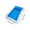 Pool Floats Inflatable Floating Water Hammock Portable Pool Raft with Cup Holder for Tanning Water Play Vacation Backyard Travel
