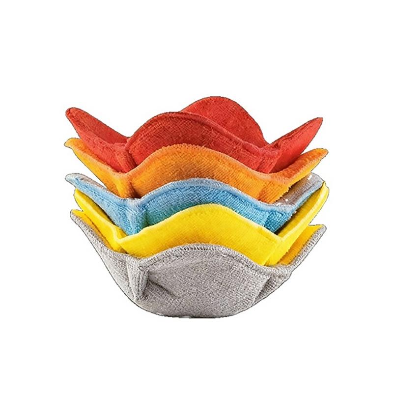 

Pack of 5 Practical Heat Resistant Bowl Sleeve Table Placemat Prevents Burn While Microwaving Meals Ideal for Families