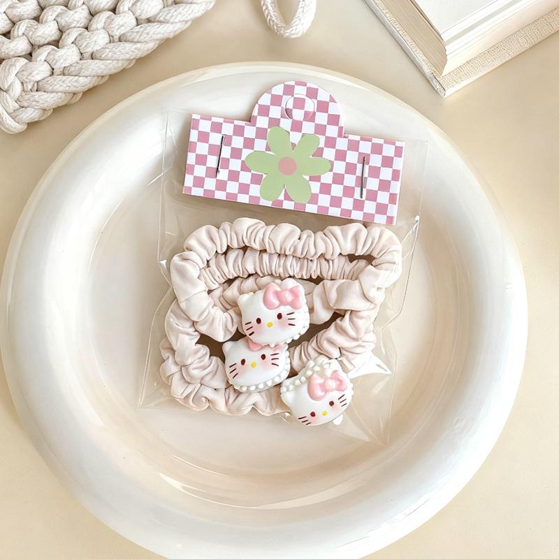 

Cute Cartoon Kitten Hair Tie - Girlish Heart Rubber Band Accessory