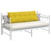 Back Cushion Yellow 140 x 50 cm Cord Fabric