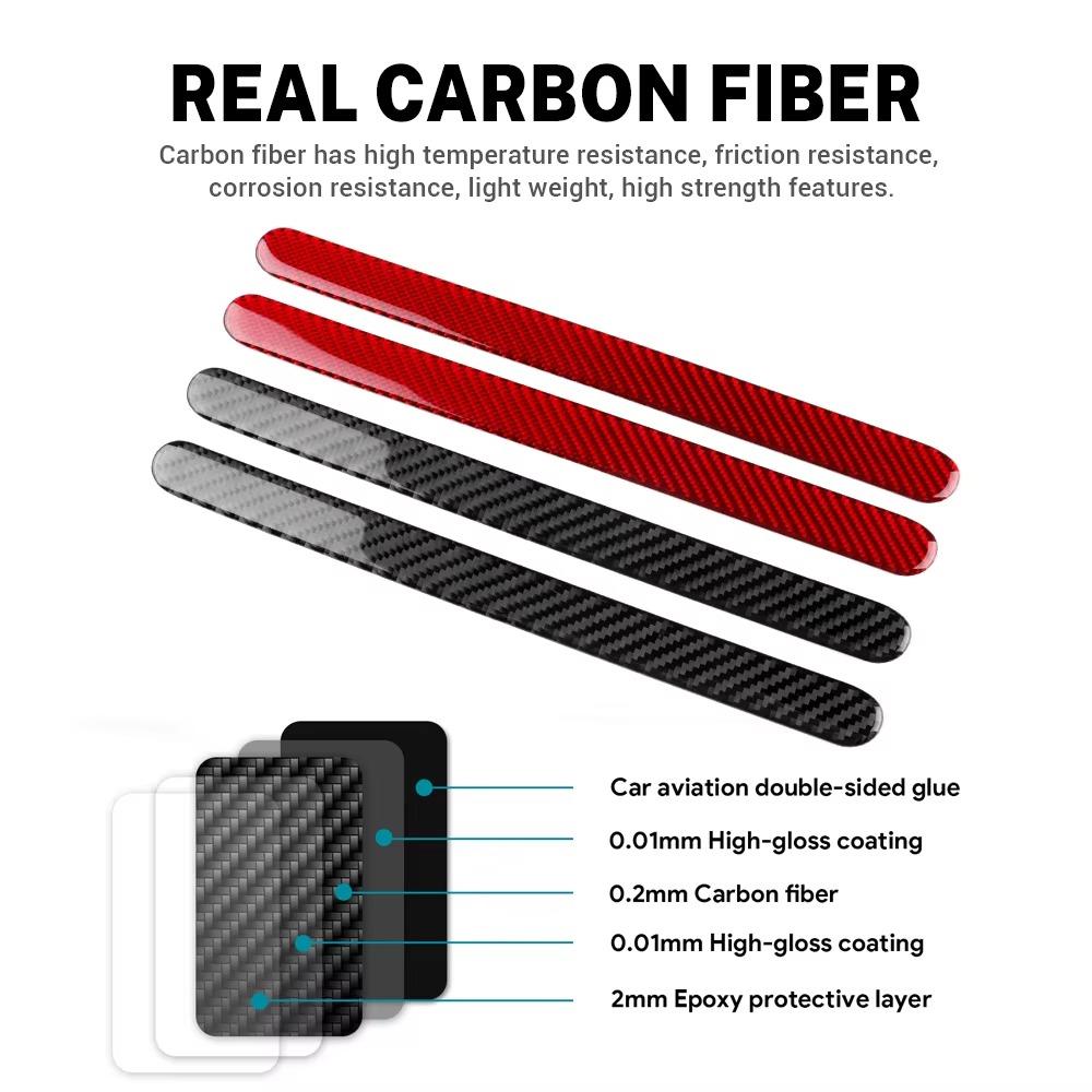 Car Armrest Box Side Strip Sticker Interior Trim Accessories Soft Real For Mini Countryman U25 2024 2025 Carbon Fiber Decoration